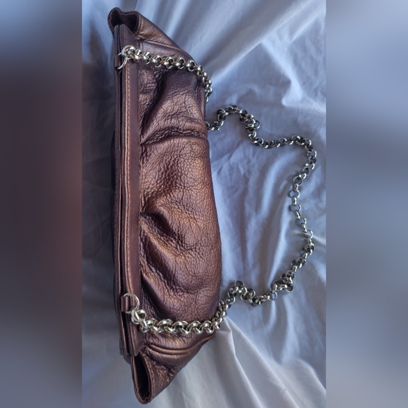 Kate Landry Copper Leather Solid Handbag! - Picture 5 of 16